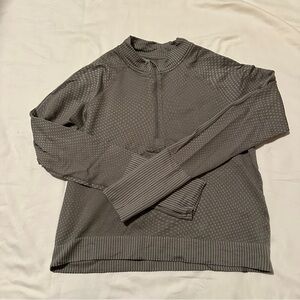 lululemon athletica Gray Long Sleeve Quarter Zip